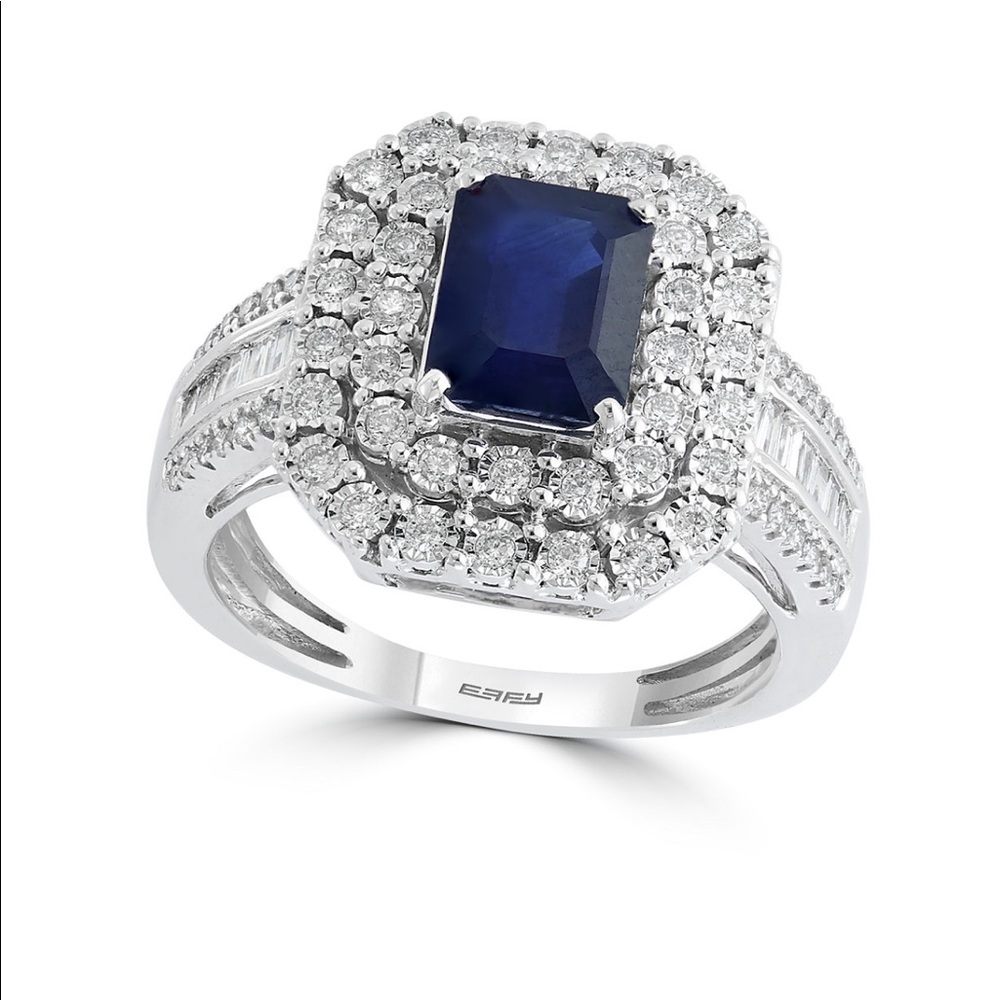 Sapphire and diamond ring.